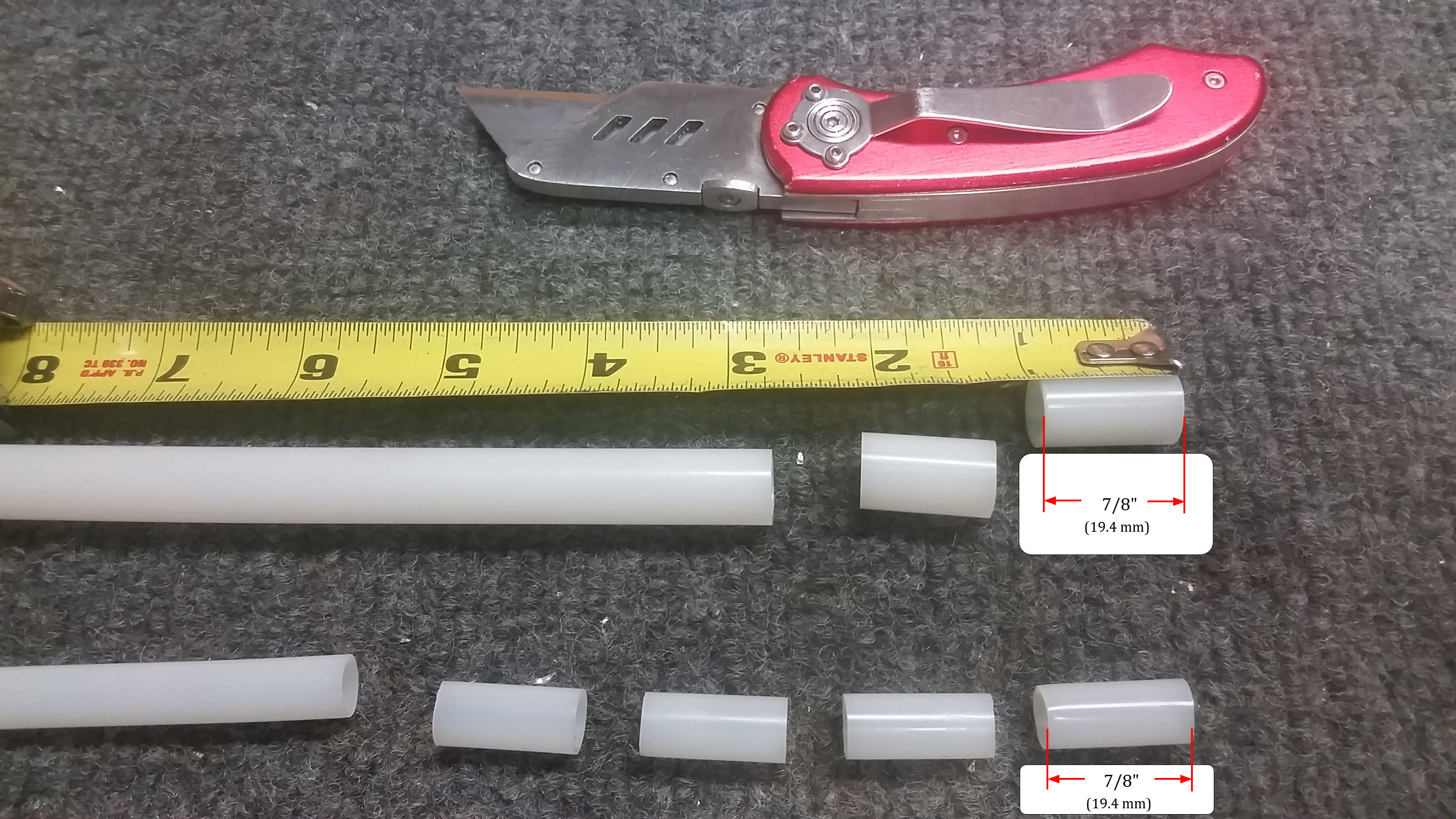 nylon gear leg bushing 